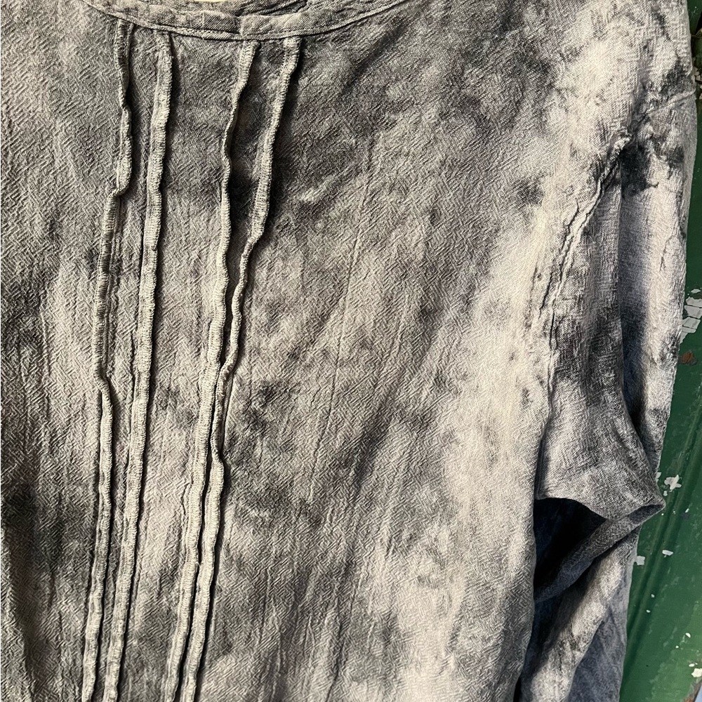 Oh My Gauze Charcoal Tie-Dye Tunic Womens Top size 1 - Picture 6 of 6